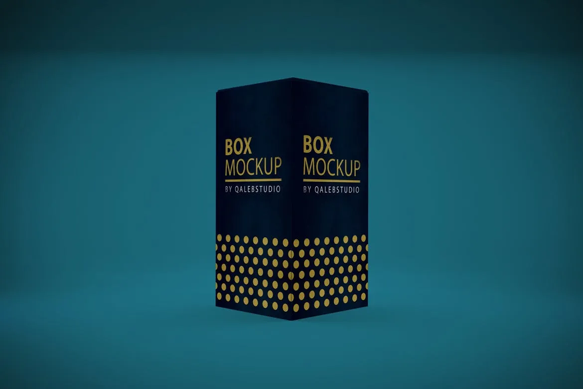 长方体高端产品包装盒外观设计样机模板 Rectangle Box插图(4)