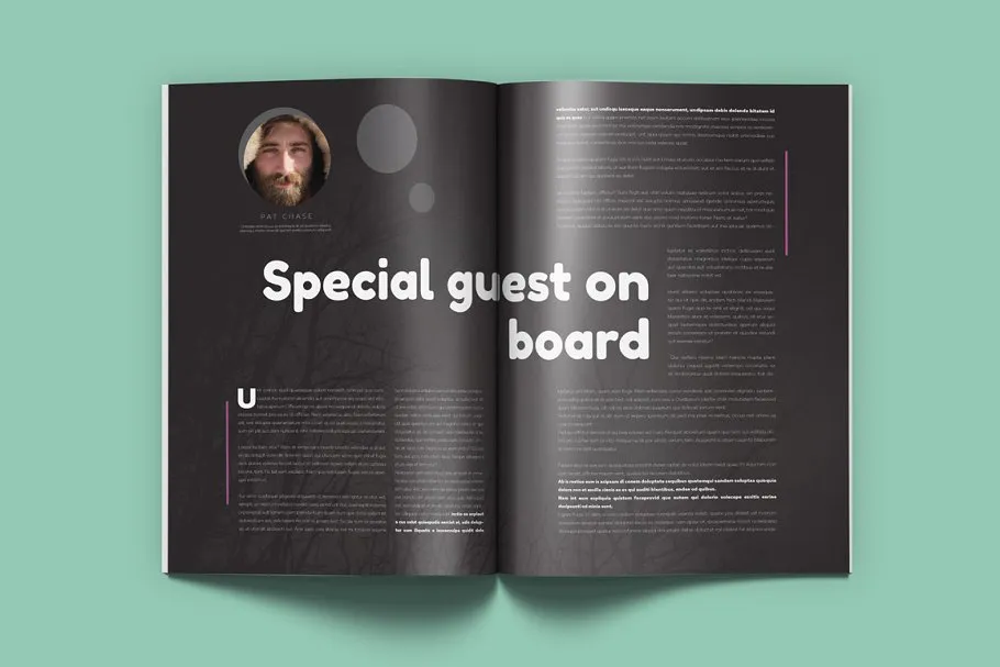 潮流时尚生活杂志模板 Magenta Magazine插图(6)