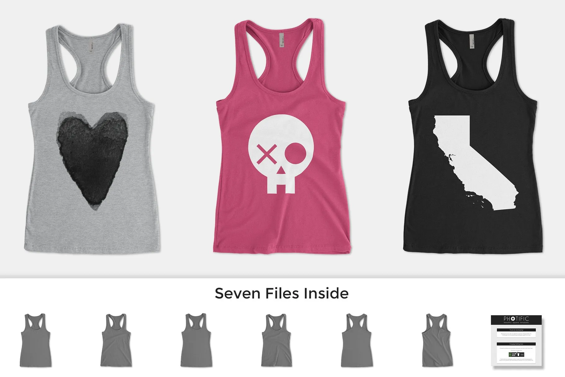 毛织背心运动衫样机 Next Level 6633 The Jersey Racerback插图(3)