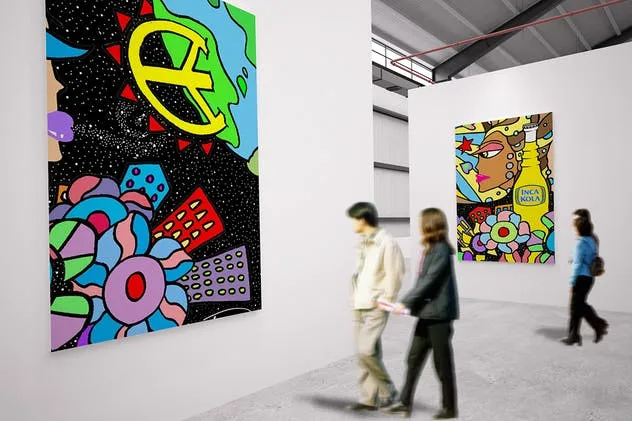 展览馆绘画作品艺术品展示样机Vol.3 Exhibition Mockup [vol3]插图(6)