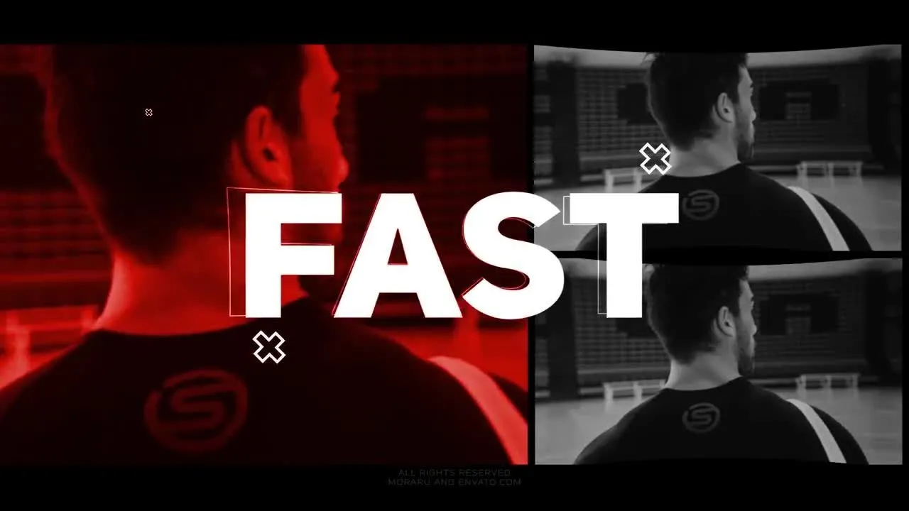 动作促销宣传片像素设计精选AE模板