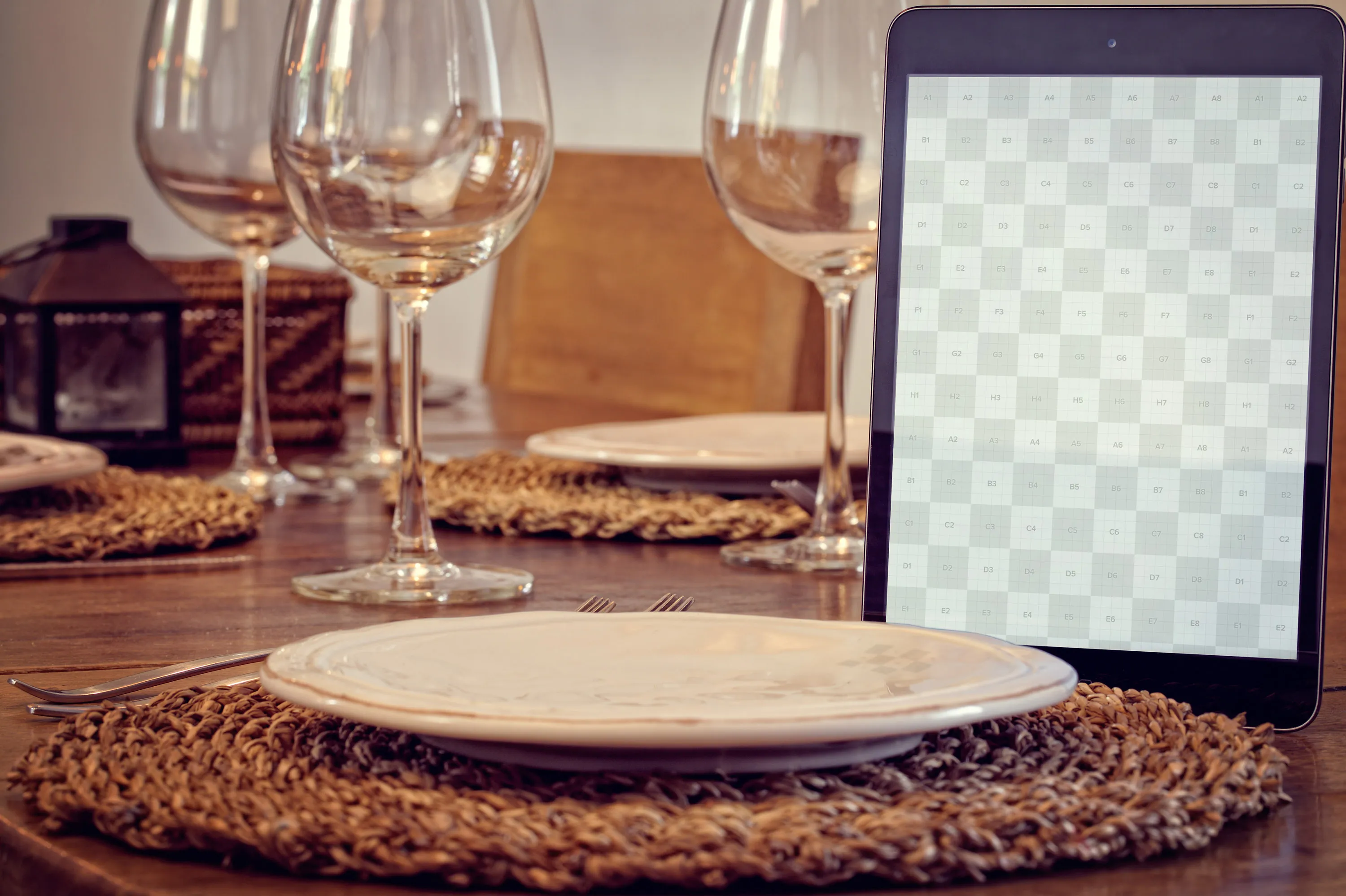 iPad Mini平板电脑实景样机模板 iPad Mini 3 Mockup插图(1)