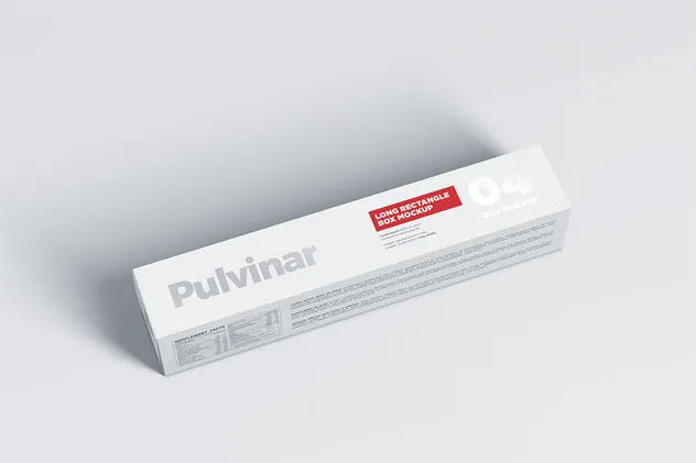 长方形食品/药物包装盒子样机 Box / Packaging MockUp – Long Rectangle插图(3)