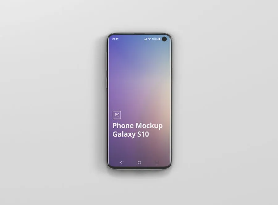 三星Galaxy S10智能手机素材库精选样机模板 Phone Mockup Galaxy S10插图(4)
