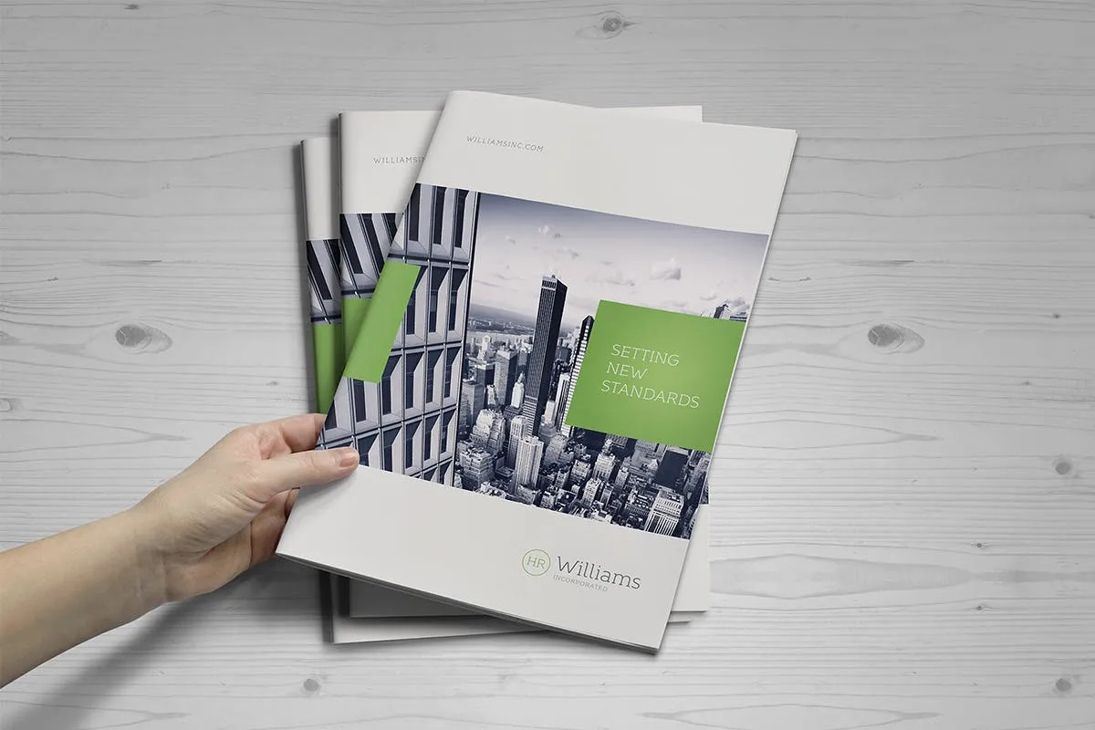 A4尺寸规格宣传册/目录封面设计样机素材库精选模板 A4 Brochure / Catalog Mock-Up插图