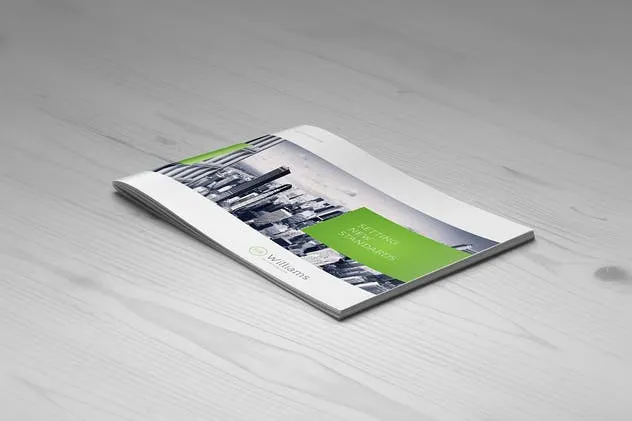 宣传画册设计样机模板 Landscape Brochure Mock-Up Set插图(2)