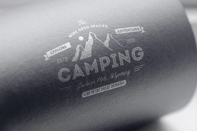 高档牛皮纸品牌Logo印刷效果展示样机 Logo Mock-Up / Exclusive Paper Edition 1插图(7)