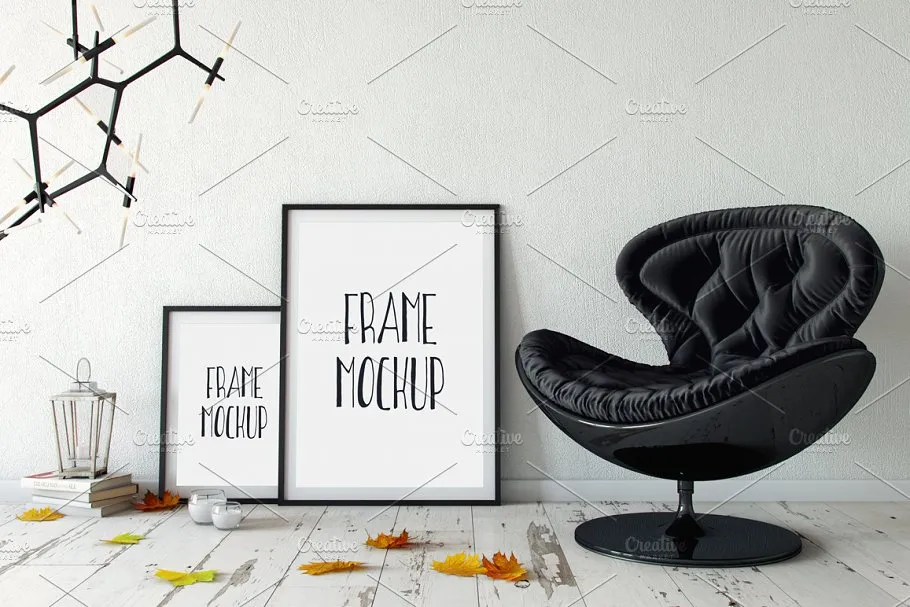 室内艺术作品画框相框样机10 Interior Frame Mockup#8211; 10