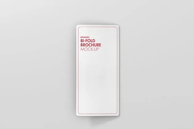 圆角折页小册传单设计样机模板 DL Bi-Fold Brochure Mock-Up – Round Corner插图(7)