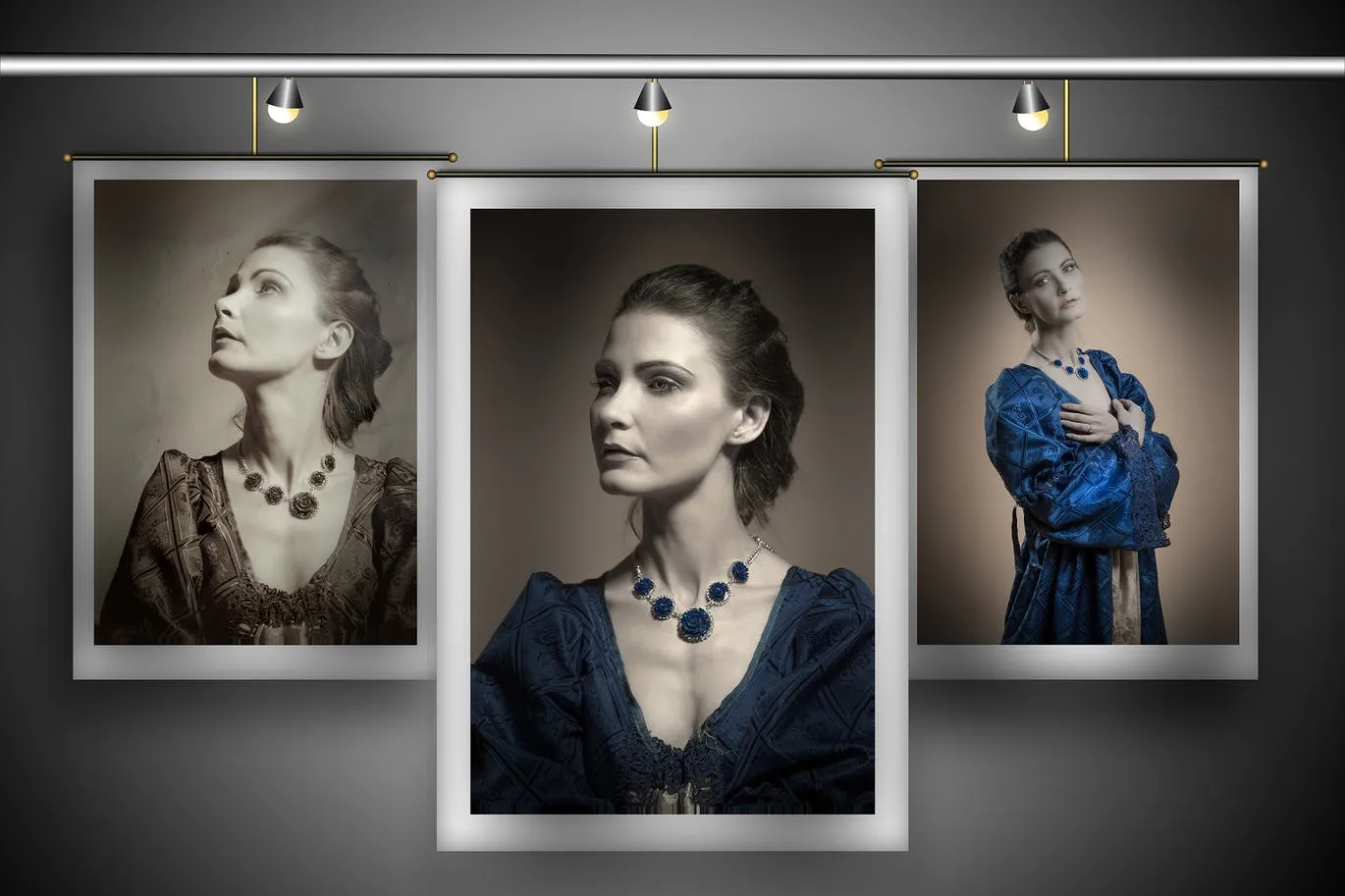 画廊预览照片/画作/海报设计样机 Exhibit插图