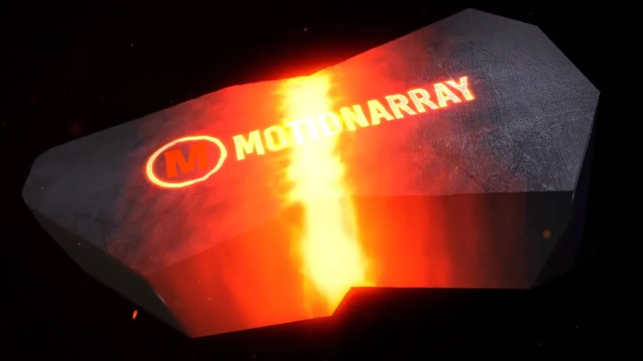 黑暗电影标志像素设计精选AE模板