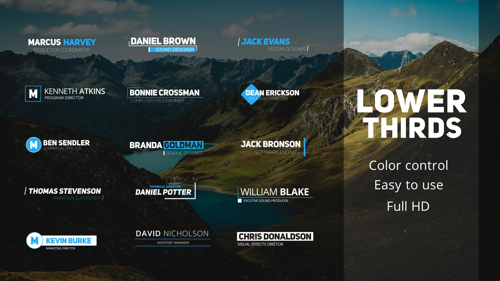 15个现代动画低三分之二像素设计精选AE模板