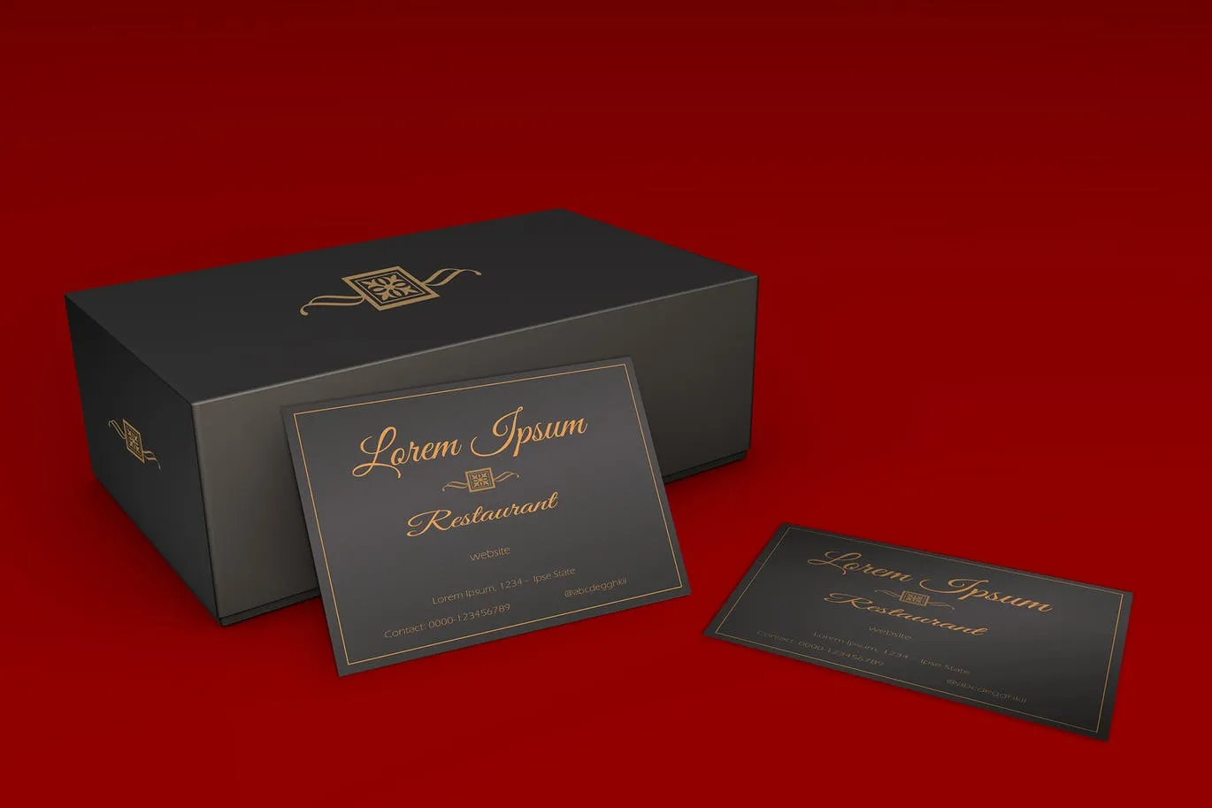 高端企业名片制作效果图样机像素设计精选 Mockup business card