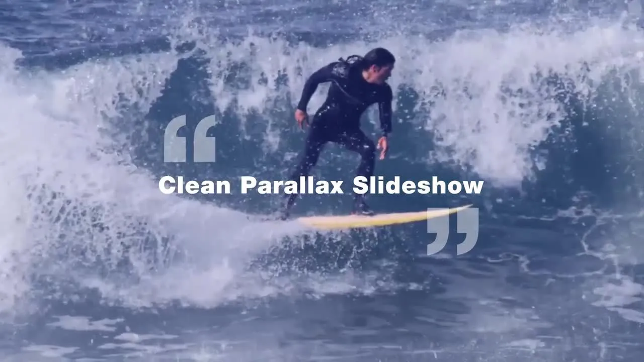 清洁视差幻灯片像素设计精选AE模板