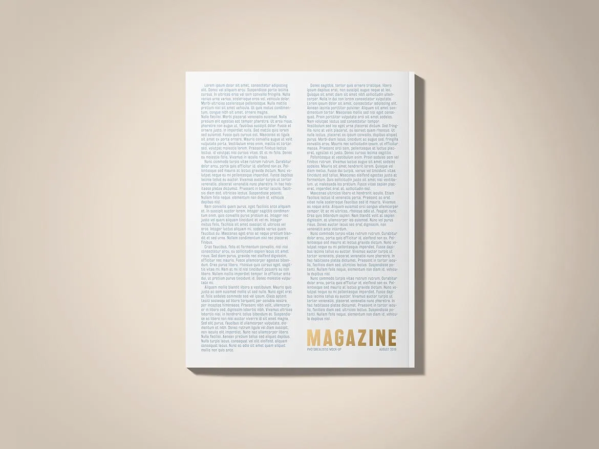 铝箔压印技术美国尺寸标准杂志设计图样机 US Letter Foil Stamping Magazine Mock-Up插图(7)