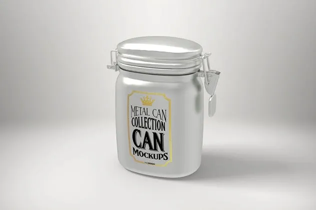 食品饮料金属容器罐子罐头样机vol.3 Vol. 3 Metal Can Mockup Collection插图(3)
