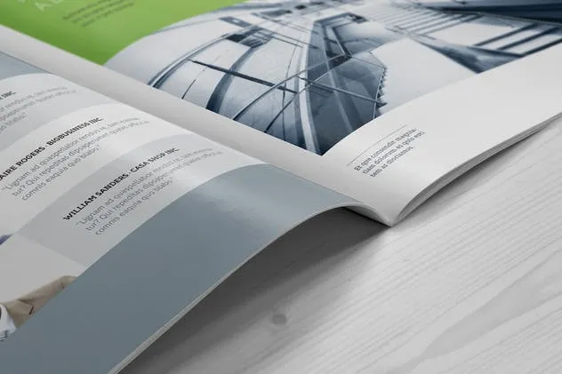 A4尺寸规格宣传册/目录封面设计样机素材库精选模板 A4 Brochure / Catalog Mock-Up插图(3)