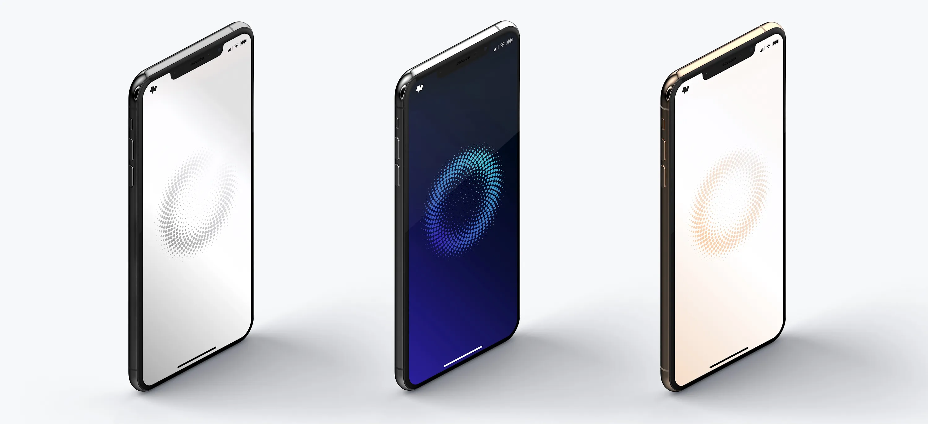 iPhone XS Max手机屏幕演示右视图02 iPhone XS Max Mockup, Isometric Right View 02插图(2)