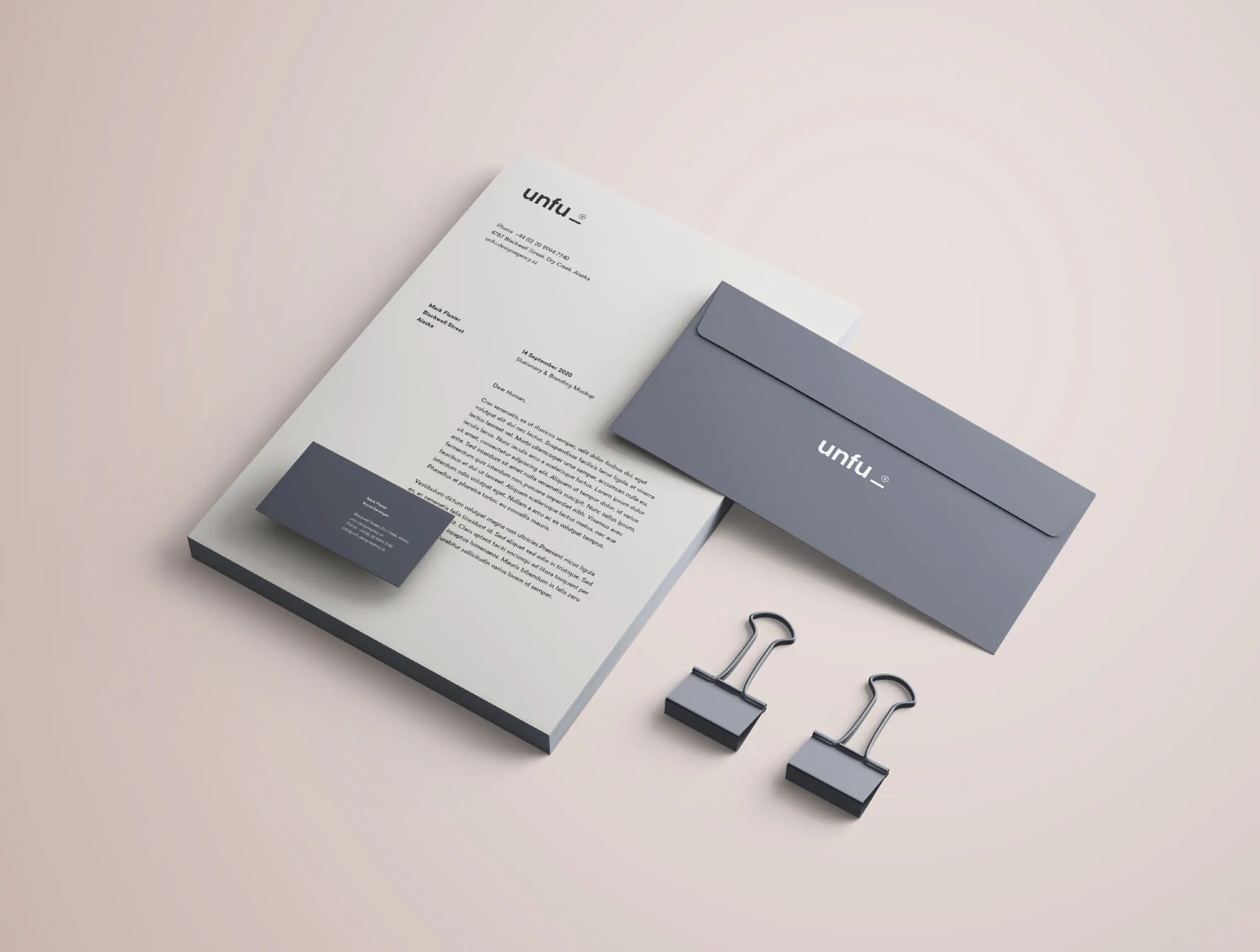 高端品牌VI设计办公用品预览样机PSD模板 Full Branding & Identity Mockup PSD插图(5)