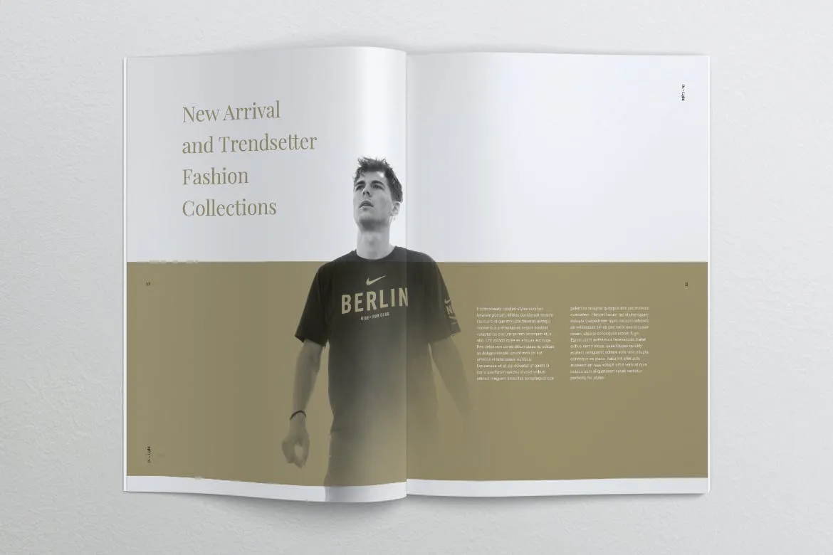 时尚服装品牌产品目录/画册设计模板 DE LIGHT Minimalist Fashion Magazine插图(8)