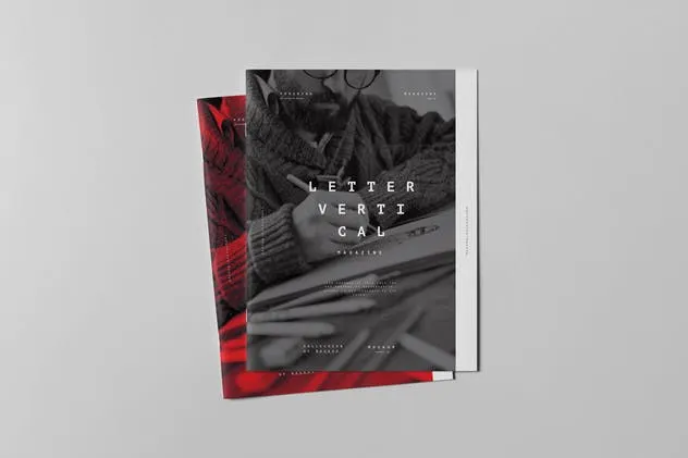 美国信纸规格画册小册子样机模板v3 US Letter Brochure Mock-up 3插图(6)