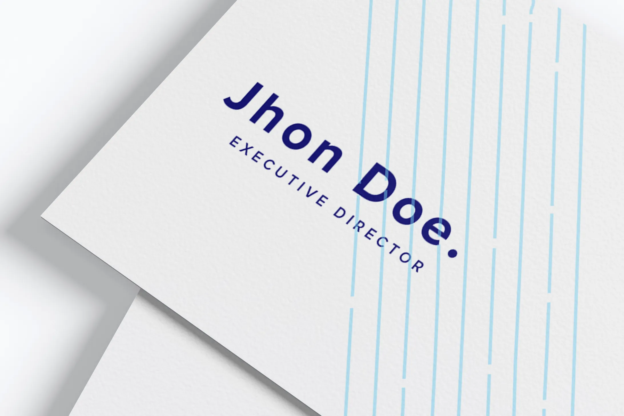 UK标准规格企业名片印刷效果图样机02 UK Business Cards Mockup 02插图(3)