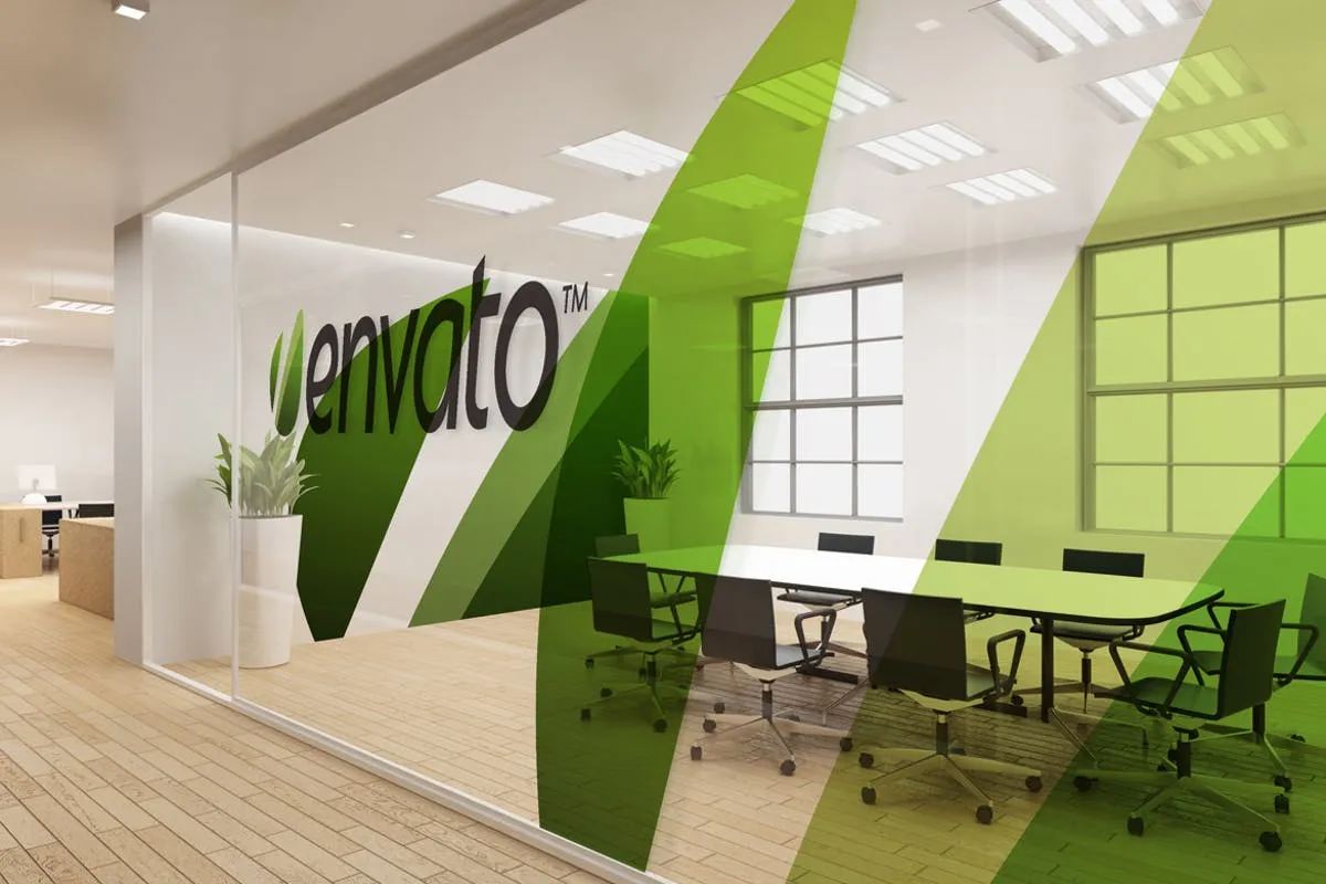 企业会议室/办公室场景样机模板 Office Interior Branding Mockups插图