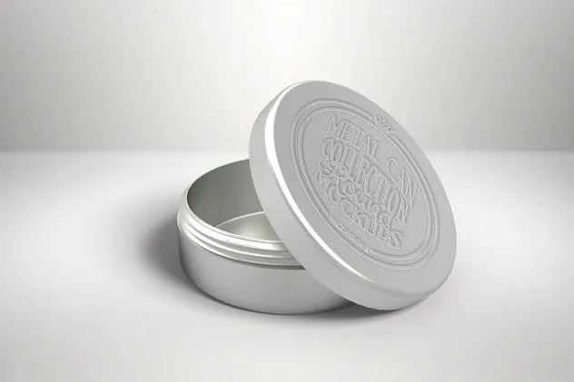 金属盒子瓶罐包装样机v2 Vol. 2 Metal Can Mockup Collection插图(2)