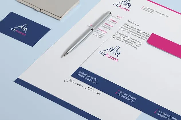 品牌VI设计办公文具印刷效果预览图素材库精选v2 Branding / Identity Mock-up插图(3)