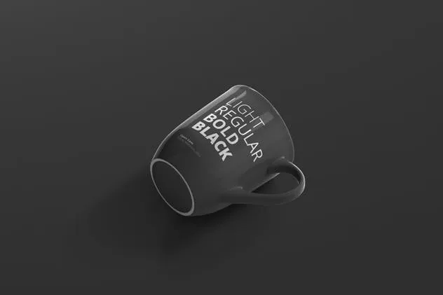 圆形光泽马克杯外观设计样机 Mug Mockup – Rounded插图(9)