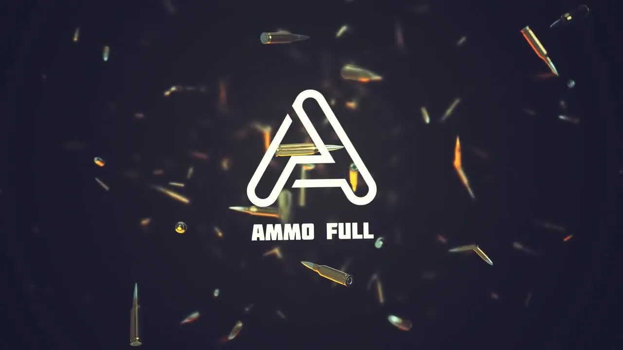 弹药徽标显示像素设计精选AE模板