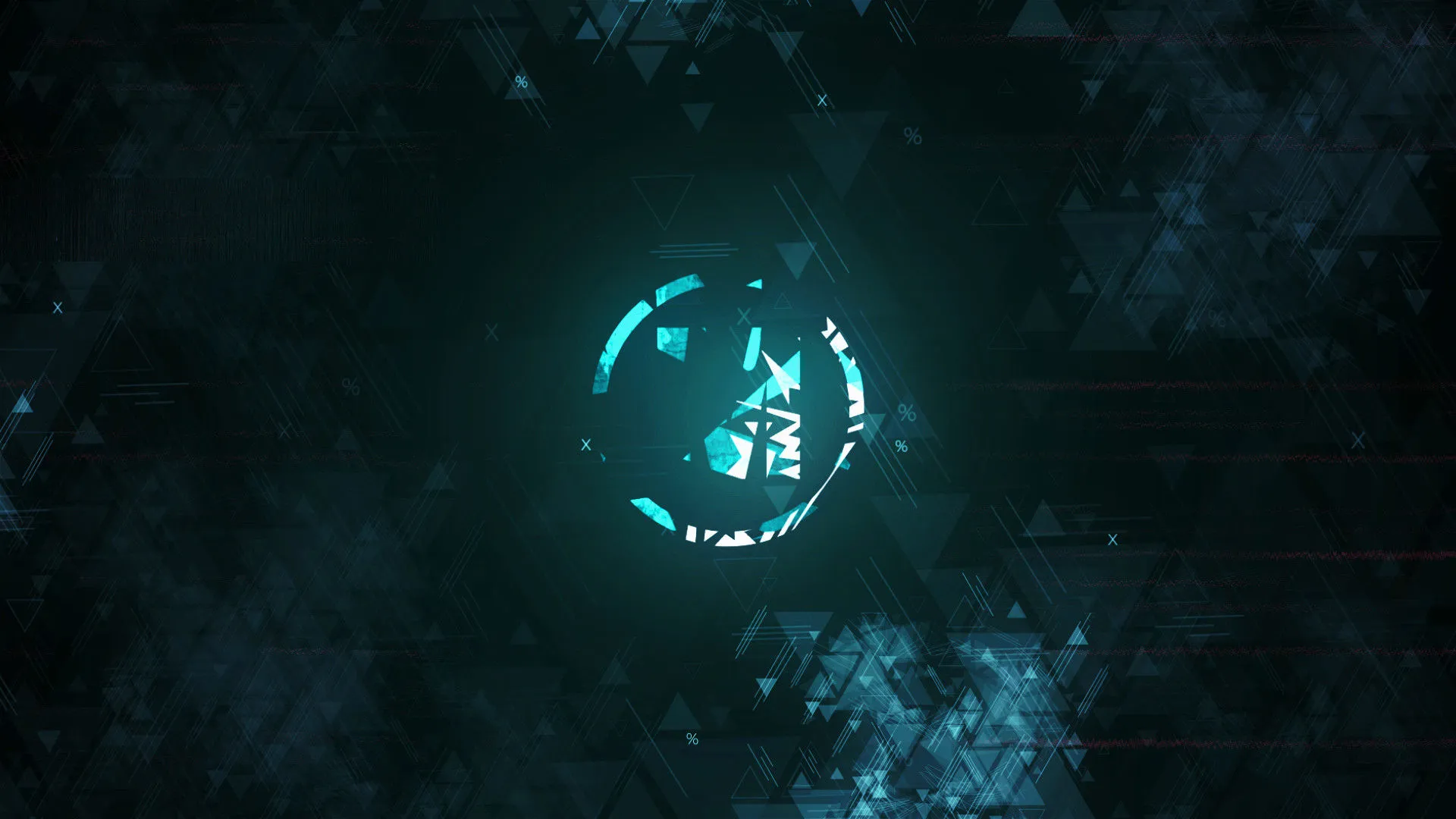 超现代的Glitch徽标显示像素设计精选AE模板