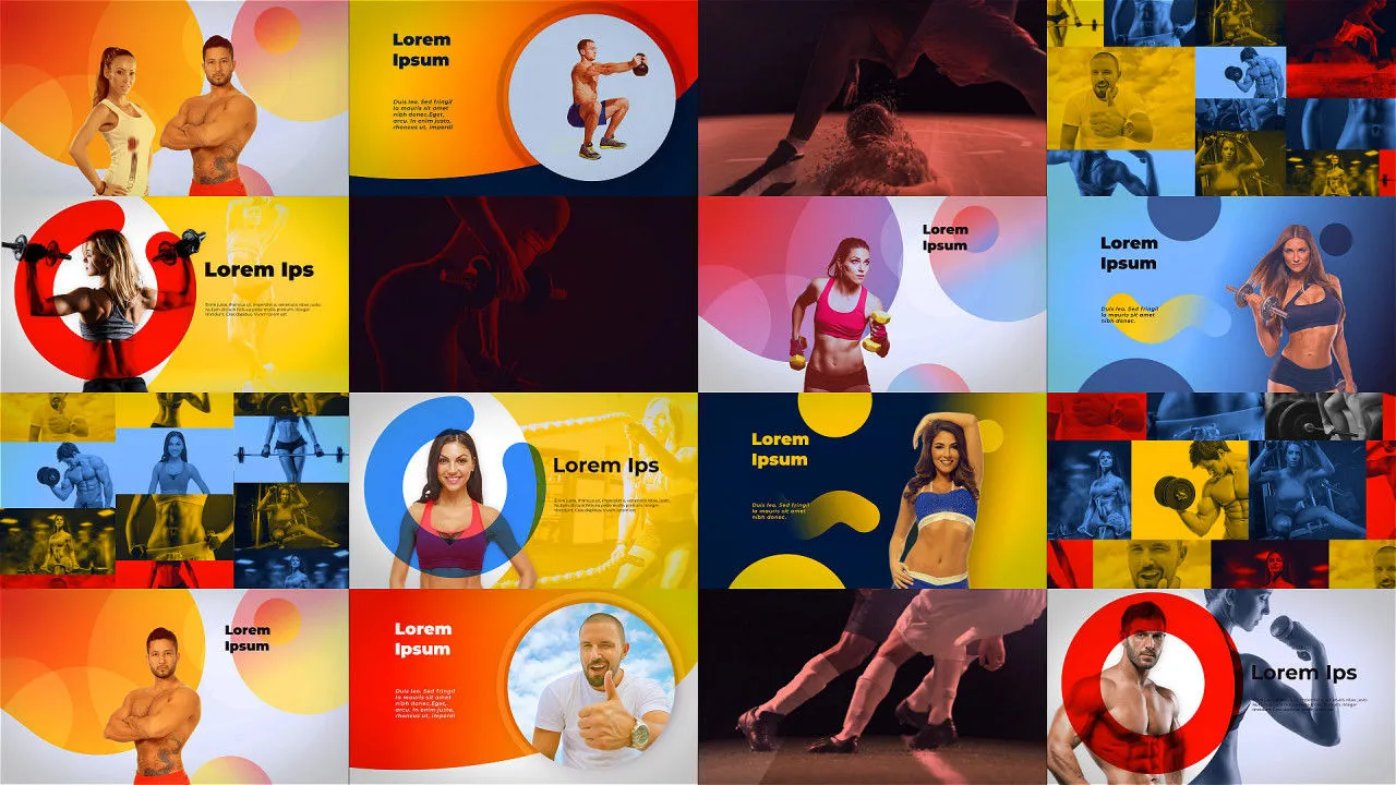 体育宣传促销像素设计精选AE模板