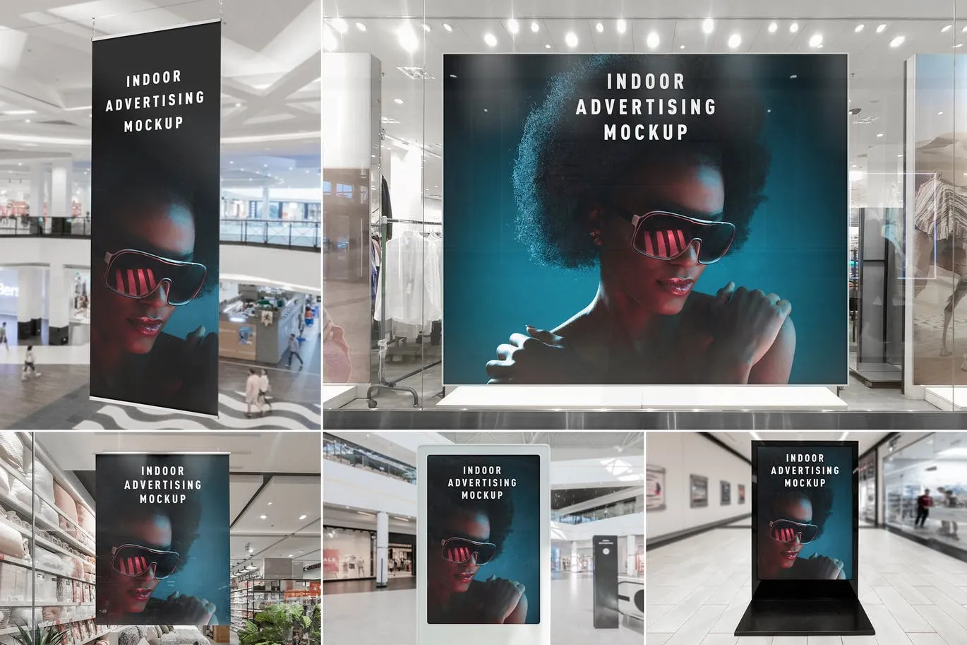 室内广告设计效果图预览样机模板v2 Indoor Advertising Mockups Vol. 2插图