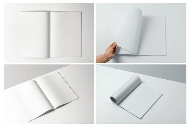 A4规格多视角杂志样机模板 A4 Magazine Mockup插图(5)