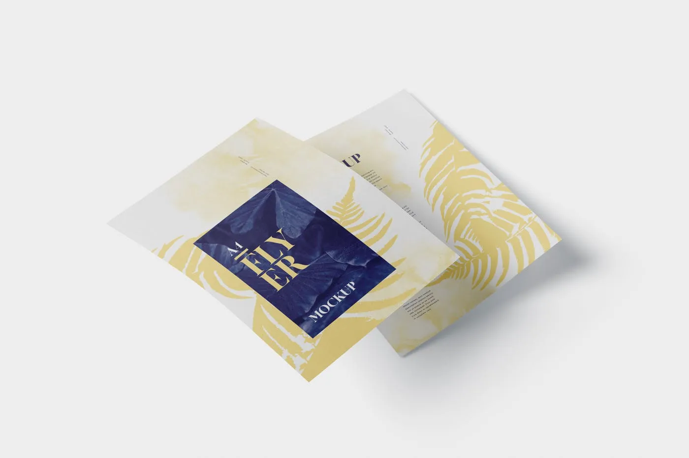 A4尺寸传单设计阴影效果图样机素材库精选 A4 Flyer Mock-Up插图(4)