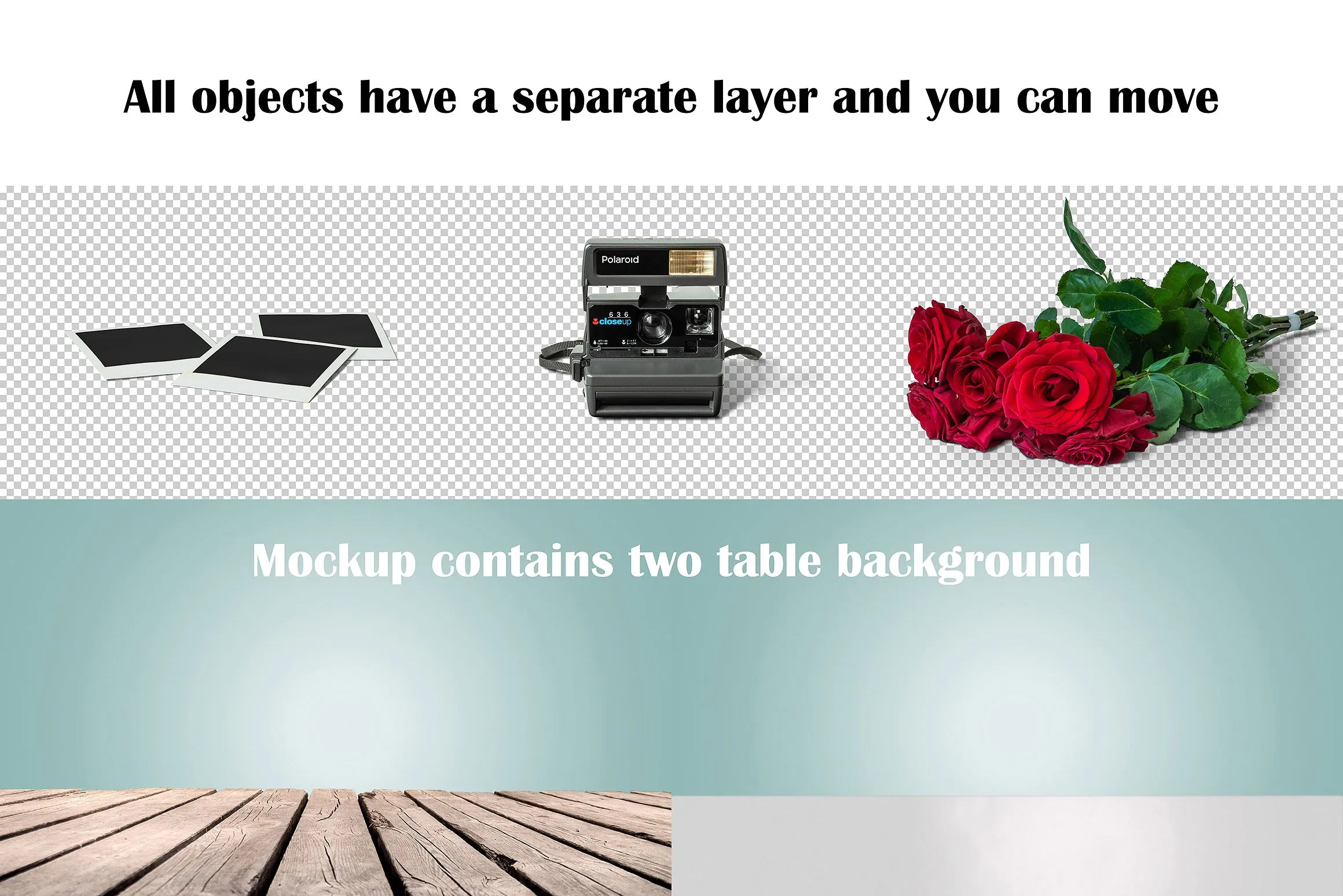 宝丽来相机样机 Polaroid Mockup插图(6)