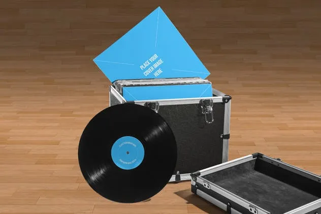 黑胶唱片&专辑封面样机套装 Vinyl Record & Album Cover Mock-ups – Party Pack插图(8)