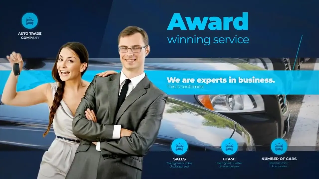 汽车贸易公司宣传视频像素设计精选AE模板