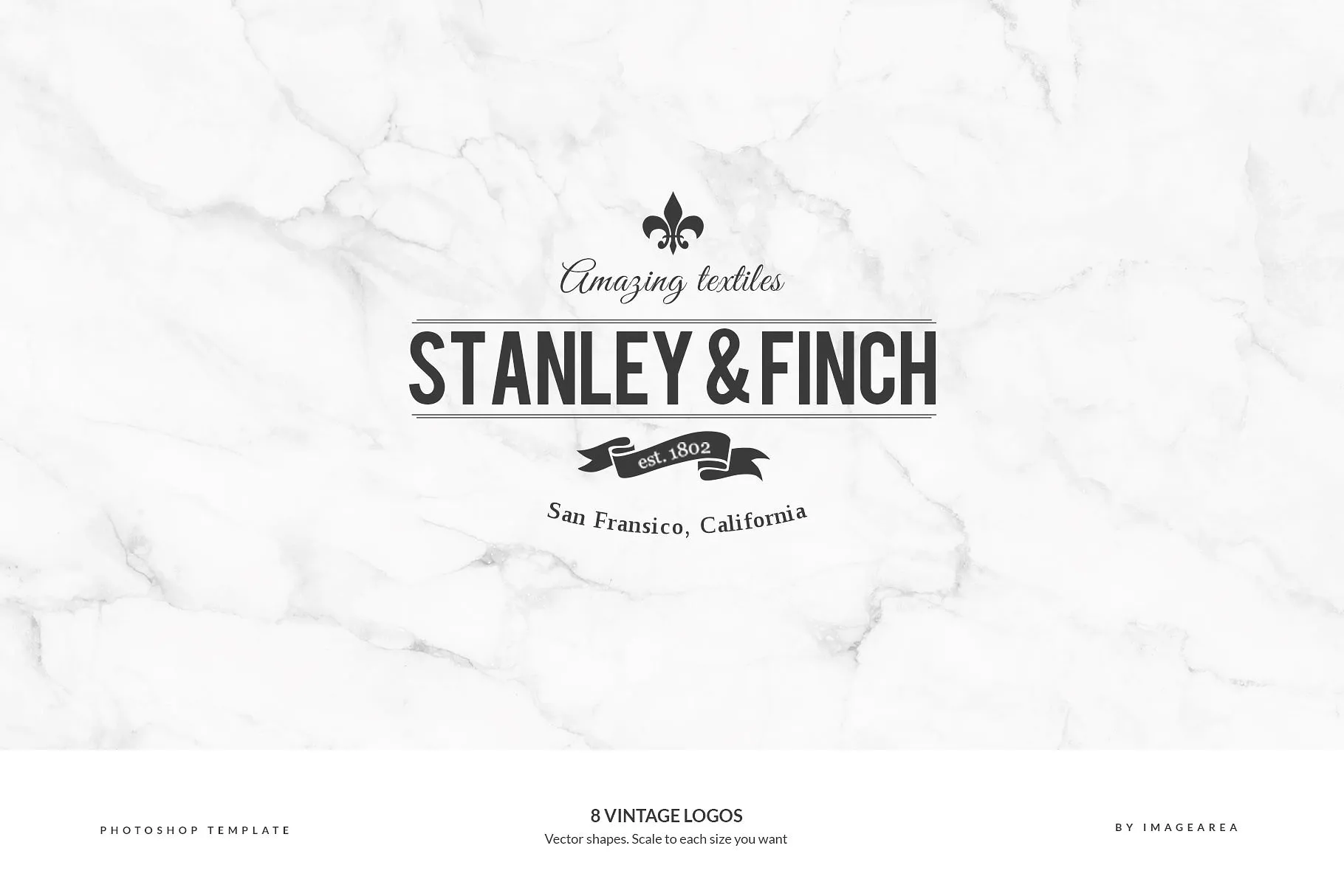 8款复古设计风格品牌Logo商标设计模板 8 Vintage Logos插图(7)