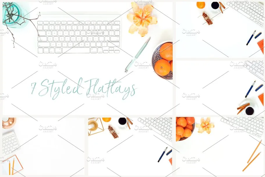 冬天简约风格办公场景背景 Tangerine Winter Bundle插图(3)