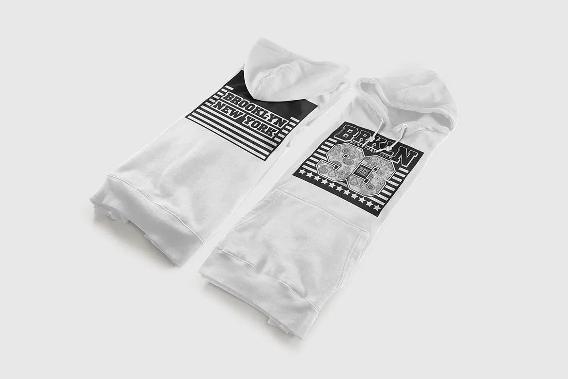 彩色连帽衫运动衫卫衣设计图样机模板 Color Hoodie Sweatshirt Mockup插图(3)