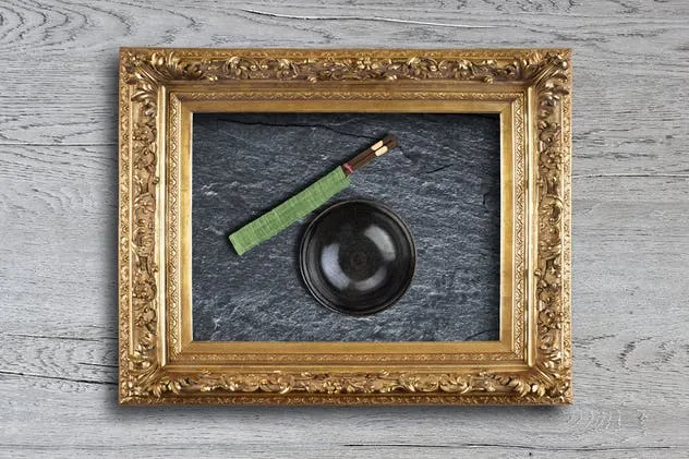 复古奢华金色边框画框样机V2 Antique Golden Frame Mockup 02插图(3)