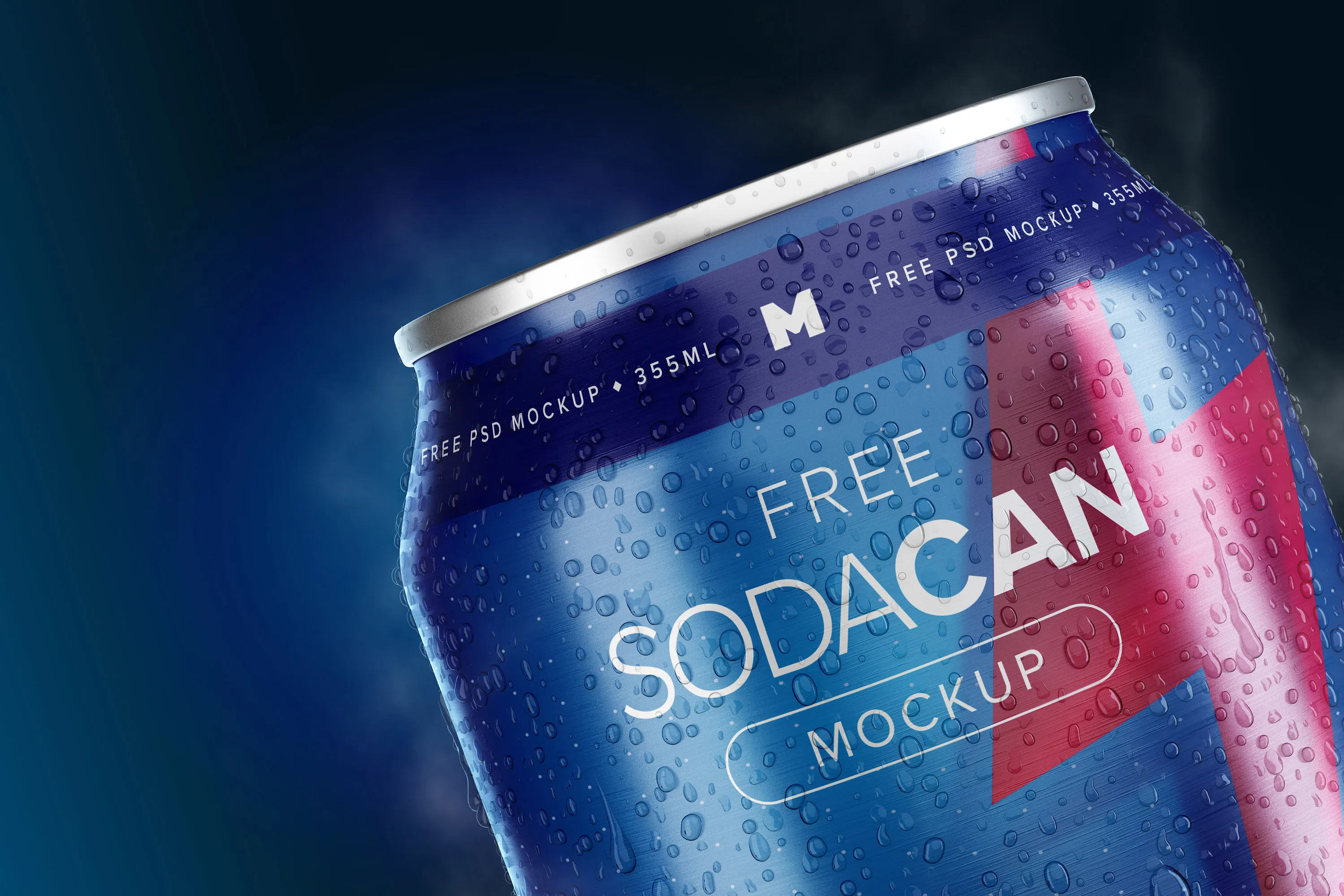 苏打饮料易拉罐罐头外观设计样机06 355ml Soda Can Mockup 06插图