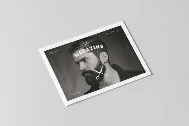 A5规格画册样机 A5 Horiozontal Brochure Mock-up插图(1)