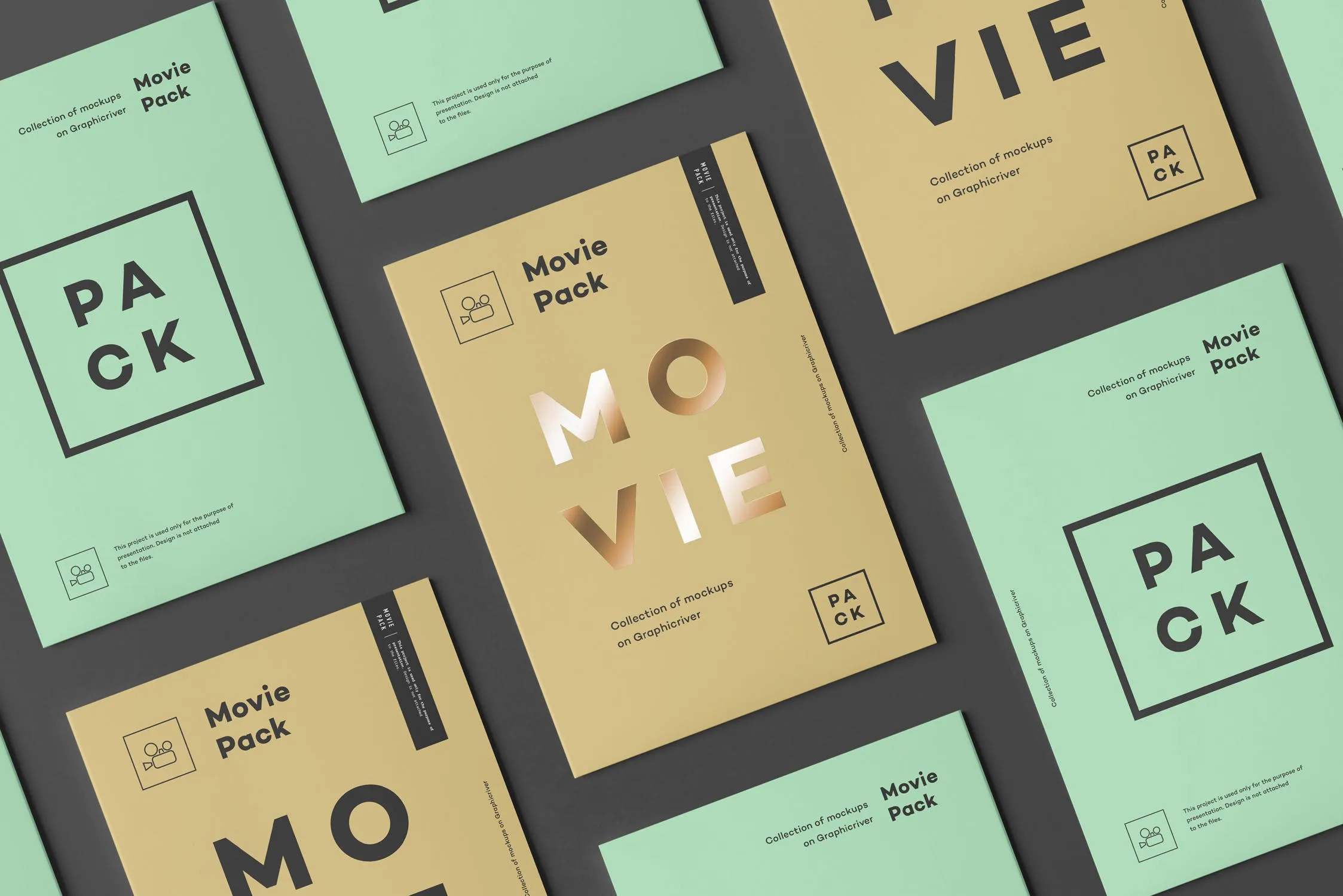 DVD电影光盘外包装设计样机模板4 Movie Pack Mock-up 4插图(8)