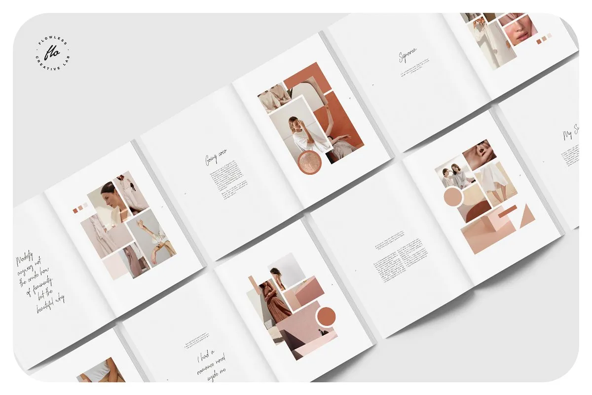 Moodboard时尚服装摄影杂志画册模板插图(3)