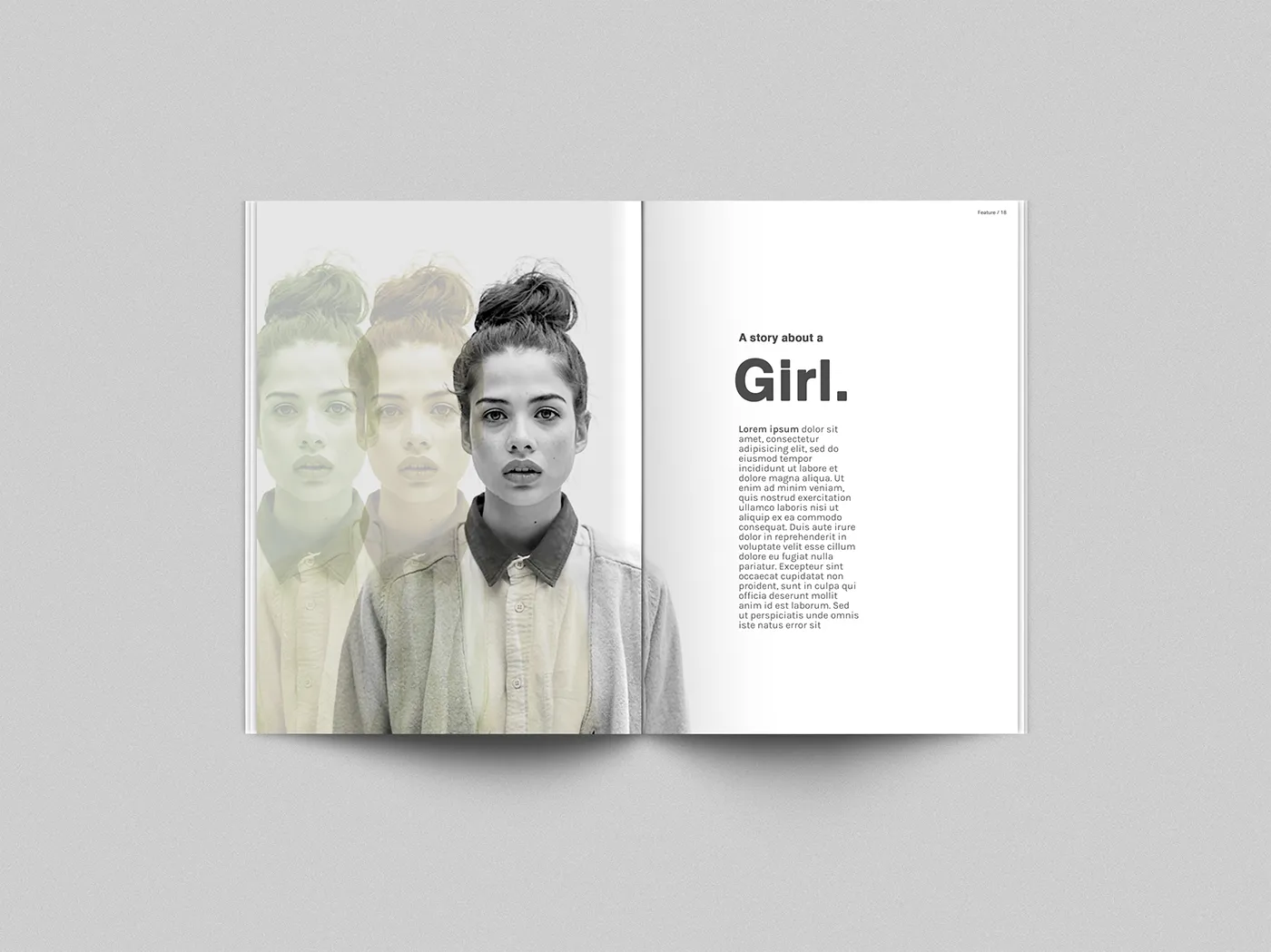 时尚企业/个人杂志样机模板[PSD]插图(1)