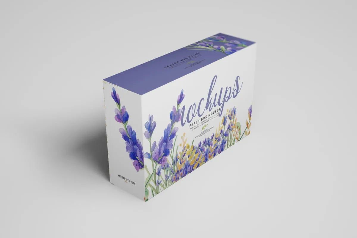 食品包装纸盒样机模板V6 Paper Box Mockup 06插图