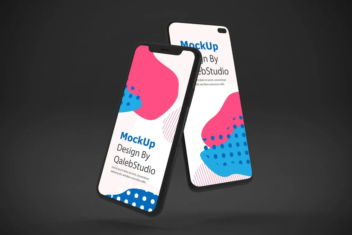 iOS＆Android手机应用黑暗模式UI界面设计效果样机 Dark IOS & Android MockUp插图(5)